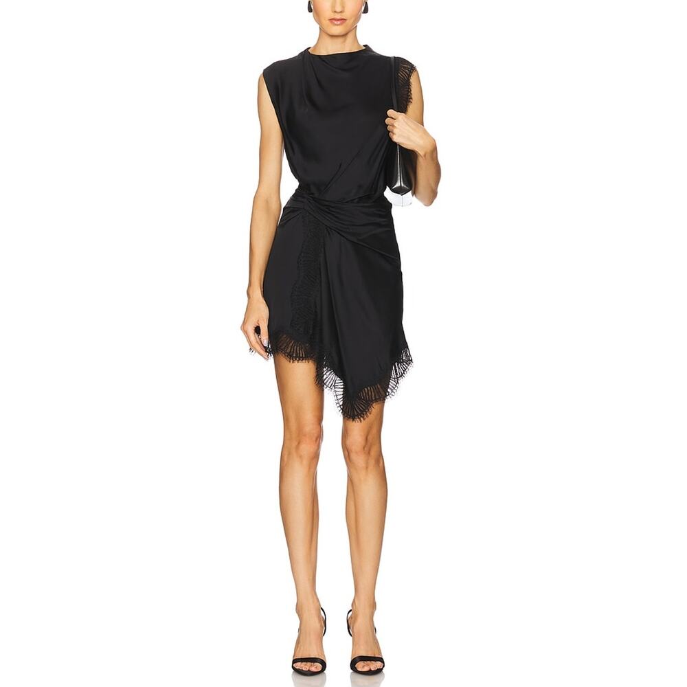 A.L.C. Sleek Black Dion Dress Size 4